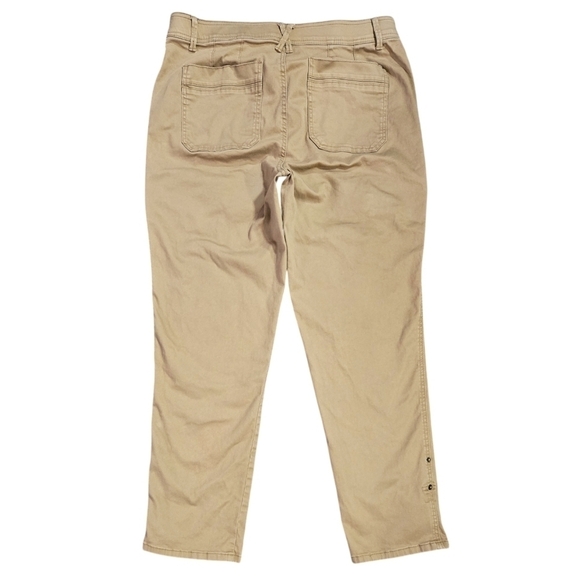 Democracy Absolution Tan High Rise Roll Cuff Cargo Pocket Cargo Utility Pants - Picture 3 of 11